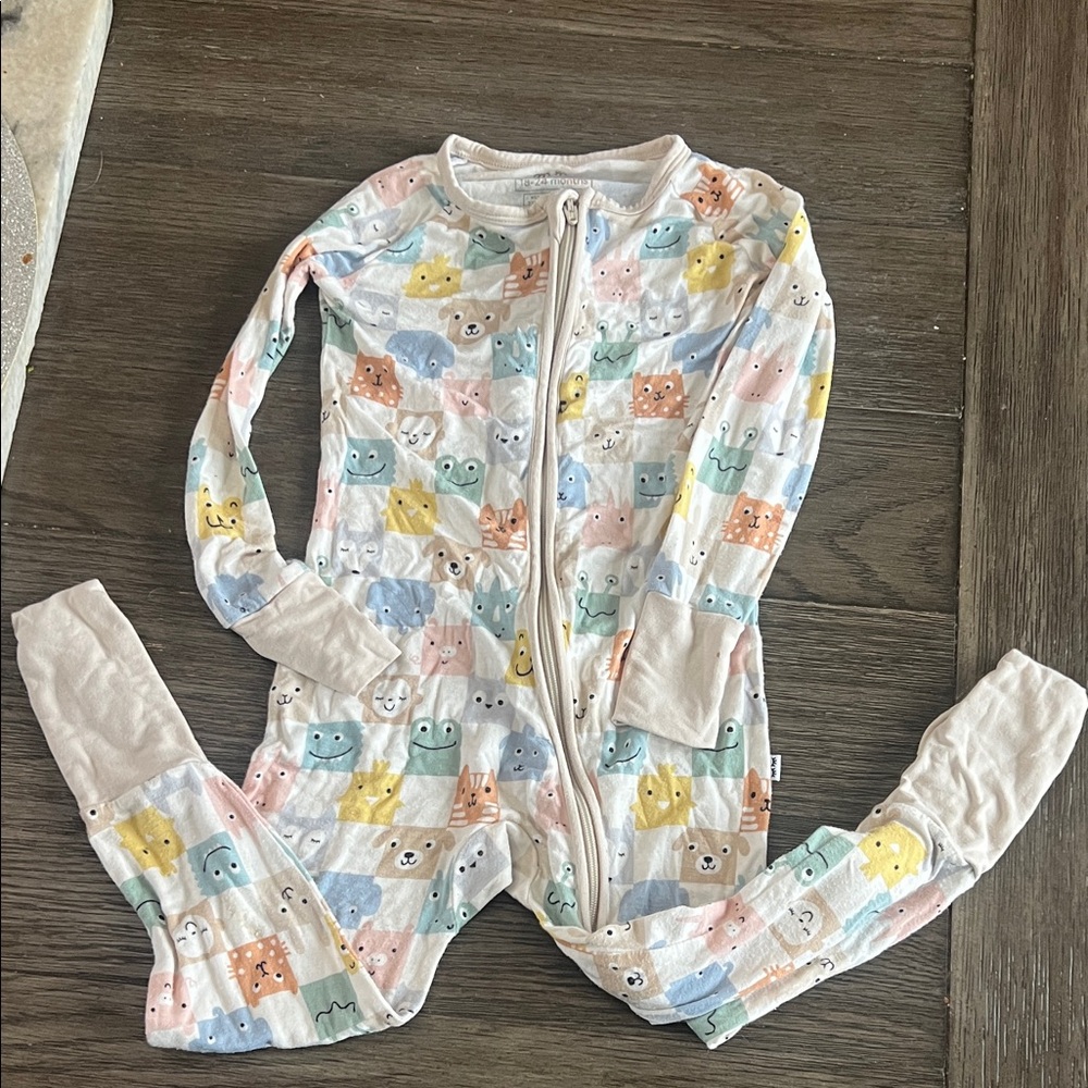 Little Sleepies Multicolor Animal Print Footie